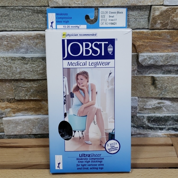 JOBST Compression Stockings 15-20mmHg Closed Toe - Picture 3 of 5